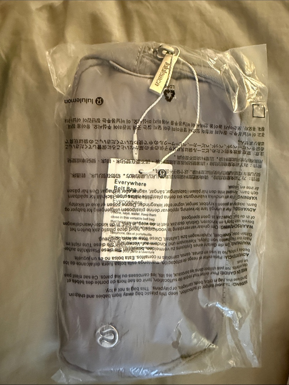 Lululemon Everywear Gray belt bag